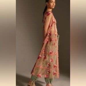 Anthropologie-bl-nk pink tulle kimono